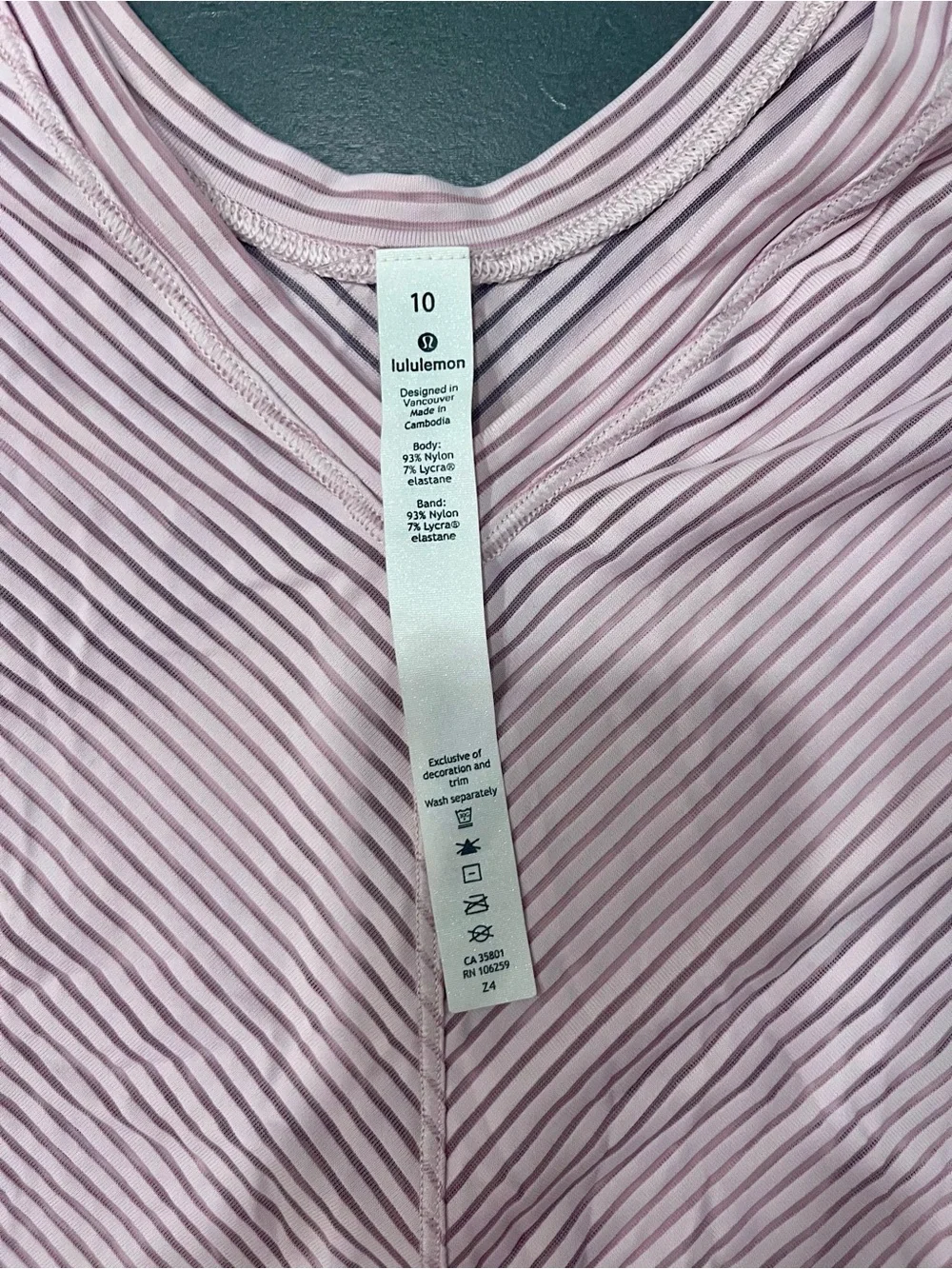 lululemon Ahead By Miles' Tie Back Mesh Tee